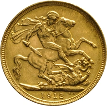Pièce Souverain Or 1912 (S)