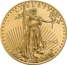 Pièce 50 Dollars Or American Eagle 1 Once 2012