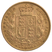 Pièce Souverain Or Victoria Tête Jeune et Écusson Notre Choix
