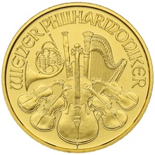 Philharmonique de Vienne en or 1/10 once dans son coffret de présentation - 2020