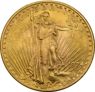 Pièce 20 Dollars Or US Double Eagle St Gaudens