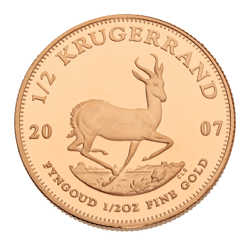 Pièce Krugerrand Or 1/2 Once 2007 BE