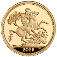 Pièce Souverain Or 2026 BE