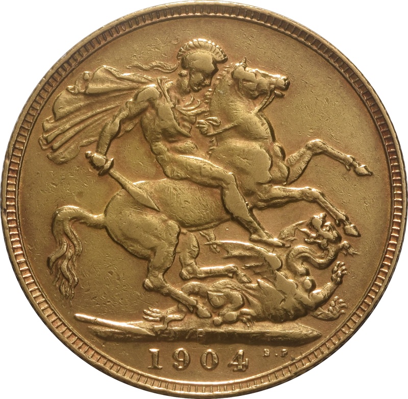 1904 Gold Sovereign - King Edward VII - P