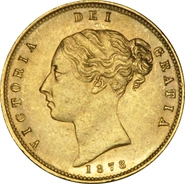1878 Demi-souveraine Victoria Young Head Shield Back - Londres NGC MS61