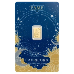 0.5g Lingot d'Or PAMP Zodiac Capricorn Minted