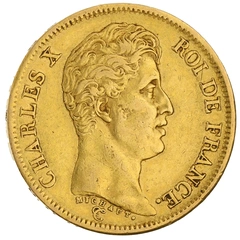 Pièce 40 Francs Or Charles X 1824 à 1830