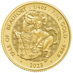 Pièce Tudor Beasts Or 1/4 Once 2023 l'Éale de Beaufort