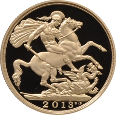 Pièce Double Souverain Or 2013 BE
