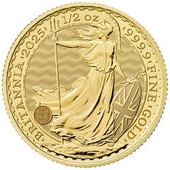 Pièce Britannia Or 1/2 Once 2025