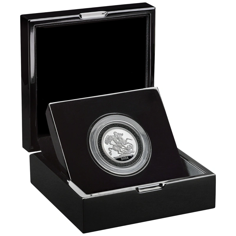 2026 Proof Silver Sovereign Coin Boxed
