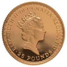 Pièce Britannia Or 1/4 Once 1988 BE
