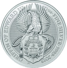 Royal Mint Queen's Beasts Argent 10 Onces 2018 le Griffon