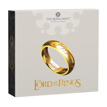 2026 50p Œil de Sauron - 25e anniversaire du Seigneur des Anneaux Pièce d'Or Proof en Coffret