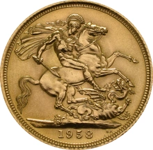 Pièce Souverain Or 1958