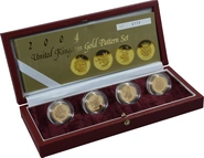 5 Pièces Royal Mint Bêtes Héraldiques Or 2004 BE en Boîte