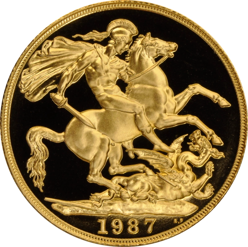 1987 Proof £2 Coin Gold Double Sovereign