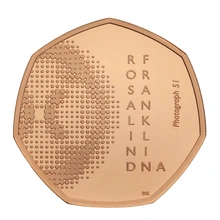 Pièce 50 Pence Or 2020 Rosalind Franklin BE en Boîte