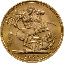 Pièce Souverain Or 1962