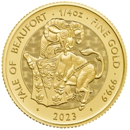Pièce Tudor Beasts Or 1/4 Once 2023 l'Éale de Beaufort