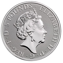 Royal Mint Queen's Beasts Argent 2 Onces 2019 L'Éale de Beaufort