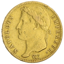Pièce 20 Francs Or Napoléon I Tête Laurée 1815 A