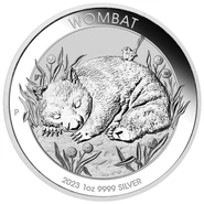 Pièce Wombat Australien Argent 1 Once 2023