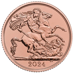 Pièce Double Souverain Or 2024