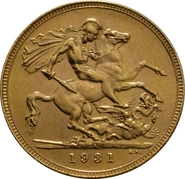 Pièce Souverain Or 1931 (SA)