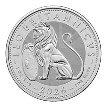 2026 Pièce d'Argent British Lion 1oz