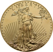 Pièce d'or Eagle Américain- 2015-1 once