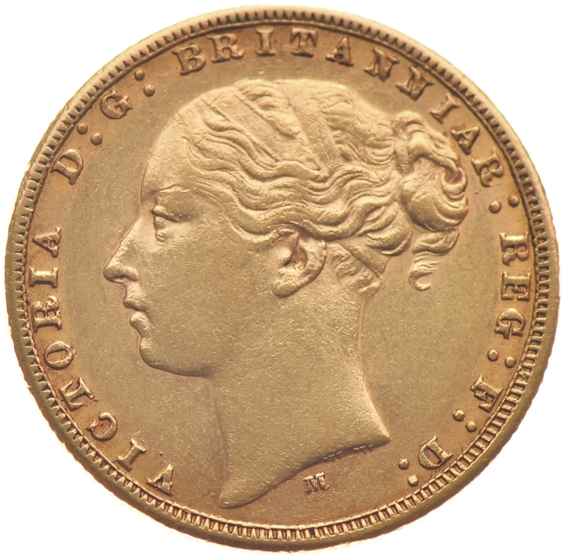 Pièce Souverain Or Victoria Tête Jeune Saint-Georges