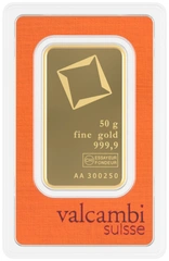 Lingot d'Or 50g Valcambi