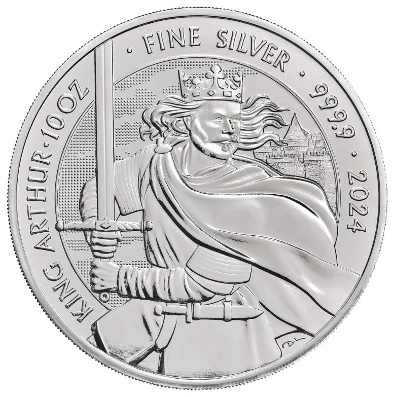 Pièce Mythes et Légendes Argent 10 Once 2024 Roi Arthur