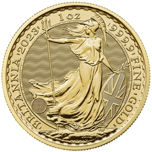 Tube de 10 Pièces Britannia Or 1 Once 2023 Charles III