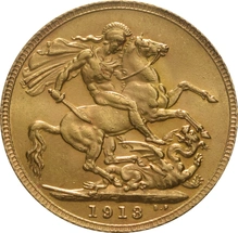 Pièce Souverain Or 1913