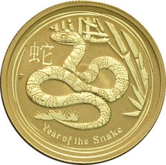 Pièce Perth Mint Lunar Or 1/2 Once 2013 Année du Serpent