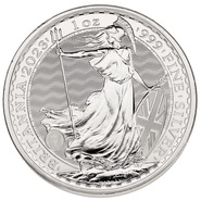 Britannia Elisabeth II en argent de 1 once - 2023