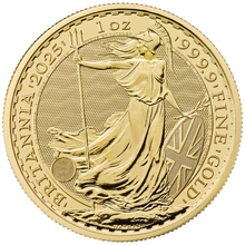Pièce Britannia Or 1 Once 2025