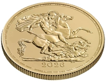 Pièce Double Souverain Or 2026
