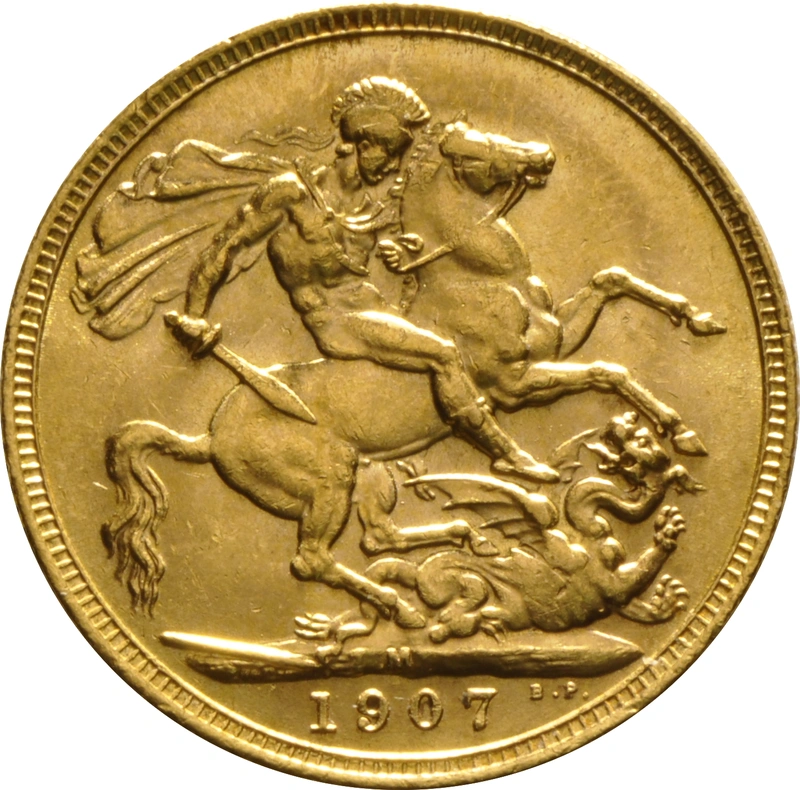 Pièce Souverain Or 1907 Édouard VII M