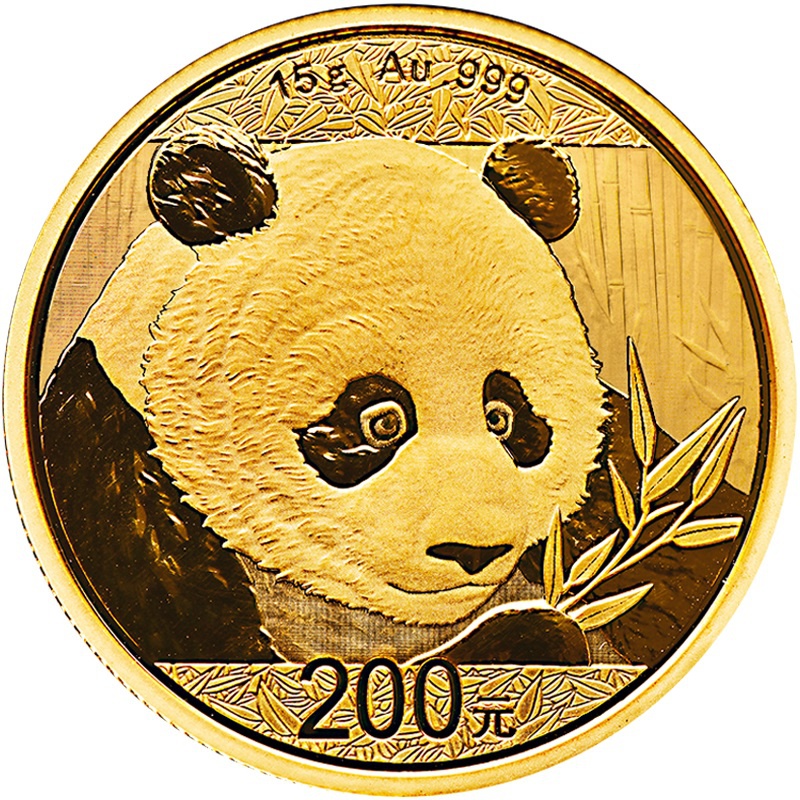 2018 15g Gold Chinese Panda Coin