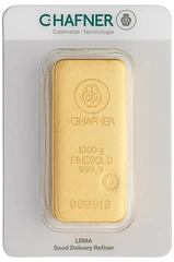 Lingot d'Or 1Kg C. Hafner Coulé