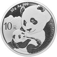 Panda en argent de 30 grammes - 2019
