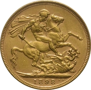 Pièce Souverain Or 1898 (Londres)