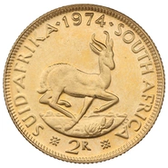 Pièce 2 Rand (2R) Or Afrique du Sud 1974