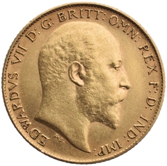 Pièce Demi Souverain Or Édouard VII