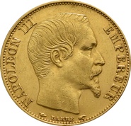 20 Francs en or Napoléon III - Tête Nue (notre choix 1852-1860)
