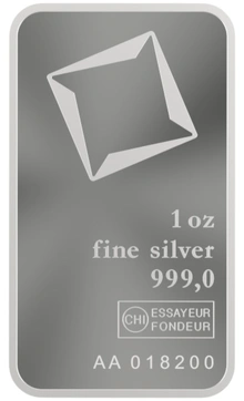 Lingot d'Argent 1 Once Valcambi