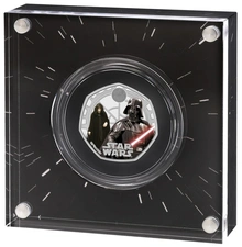 Pièce 50 Pence Star Wars Argent 2023 Dark Vador et l'Empereur Palpatine BE en Boîte